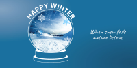 Snow Globe Twitter Post