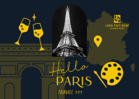 Paris Holiday Travel  Postcard