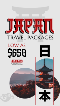 Japan Getaway YouTube Short Design