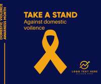 Take A Stand Against Violence Facebook Post