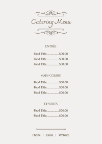 Rustic Restaurant Menu Design