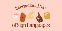 International Sign Day Twitter Post