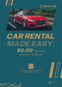 Rent Your Dream Car Flyer