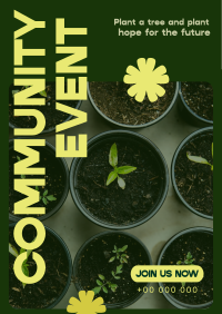 Trees Planting Volunteer Poster