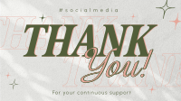 Simplistic Thank You Facebook Event Cover