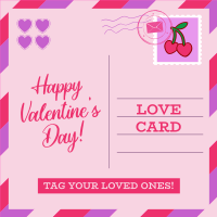 Valentine's Day Postcard Instagram Post