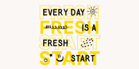 Fresh Start Quote Twitter Post Design