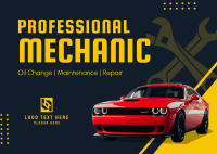 Professional Mechanic Postcard