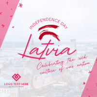 Latvia Independence Day Instagram Post