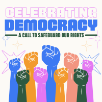 International Day of Democracy Instagram Post Design