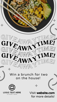 Giveaway Food Bowl Instagram Reel Design