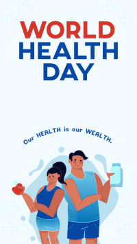 Healthy People Celebrates World Health Day Instagram Reel Design