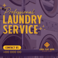 Professional Laundry Service Instagram Post