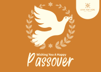 Happy Passover Postcard Design