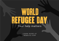 World Refugee Day Postcard Design