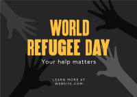 World Refugee Day Postcard