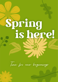 Spring New Beginnings Flyer