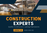 Modern Construction Experts Postcard