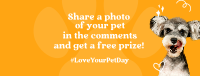 Cute Pet Lover Giveaway Facebook Cover Image Preview