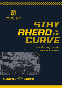 Race Car Podcast Poster