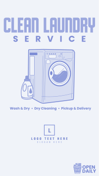 Clean Laundry Wash Facebook Story