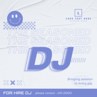 Seasoned DJ for Events Instagram Post Design