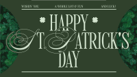 Modern Nostalgia St. Patrick's Day Greeting Facebook Event Cover