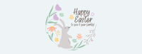 Easter Wreath Facebook Cover Image Preview