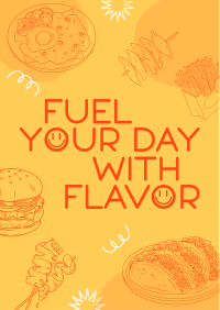 Playful Food Quote Flyer