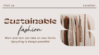 Elegant Minimalist Sustainable Fashion Animation Design