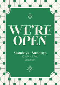 Modern Oriental Restaurant Poster