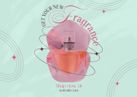 Elegant New Perfume Postcard