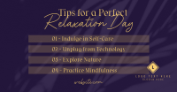 Tips for Relaxation Facebook Ad