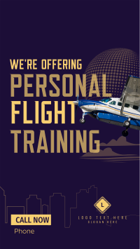 Hiring Flight Instructor Facebook Story Design