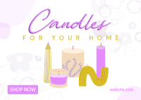 Fancy Candles Postcard