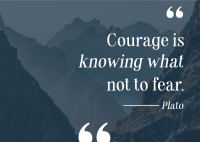 Manifest Courage Postcard