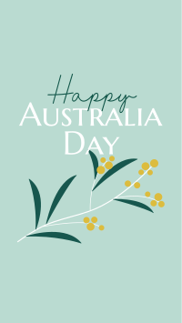 Golden Wattle  for Aussie Day Facebook Story