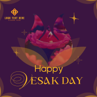 Lotus Vesak Day Instagram Post Design