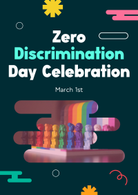 Playful Zero Discrimination Celebration Flyer