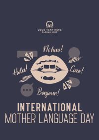 Language Day Greeting Poster