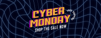 Vaporwave Cyber Monday Facebook Cover Design