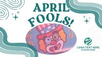 Groovy April Fools Greeting Facebook Event Cover