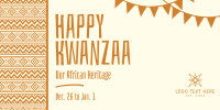 Tribal Kwanzaa Heritage Twitter Post