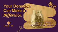 Fundraising Donation Drive Facebook Event Cover Design