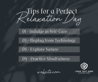 Tips for Relaxation Facebook Post