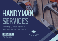 Handyman Services Postcard