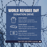 World Refugee Day Donation Drive Instagram Post Design