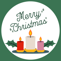 Christmas Candles Instagram Post Image Preview