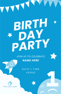 First Birthday Bash Invitation