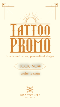 Tattoo Studio Promo TikTok Video Design